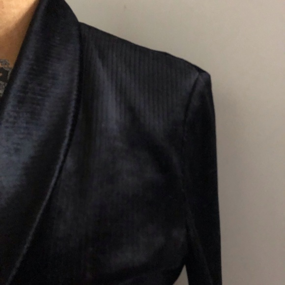 MICHAA] Velvet Stretching Blazer Basic Jacket - Picture 8 of 12